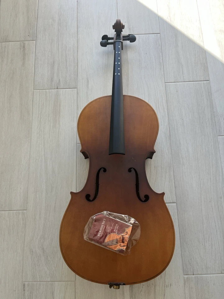 Violonchelo Eastar 4/4 tamaño completo con estuche blando y juego de cuerdas - Excelente estado Foto 2 de 4