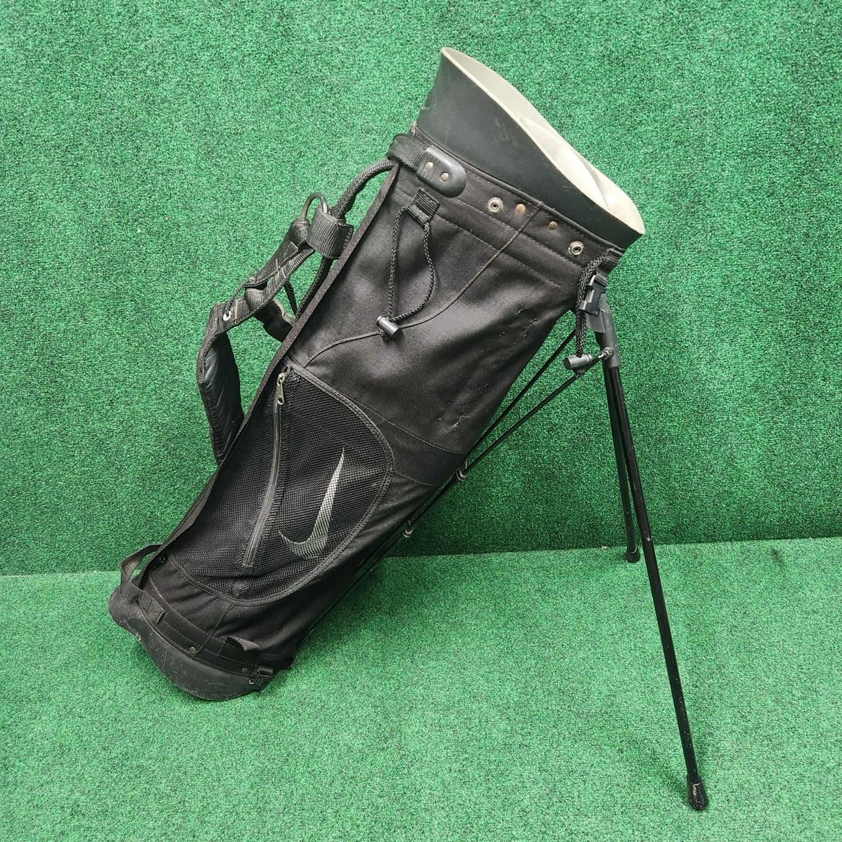 Nike Golf Hybrid Stand Bag 4-Way Divider & Shoulder Strap - Black