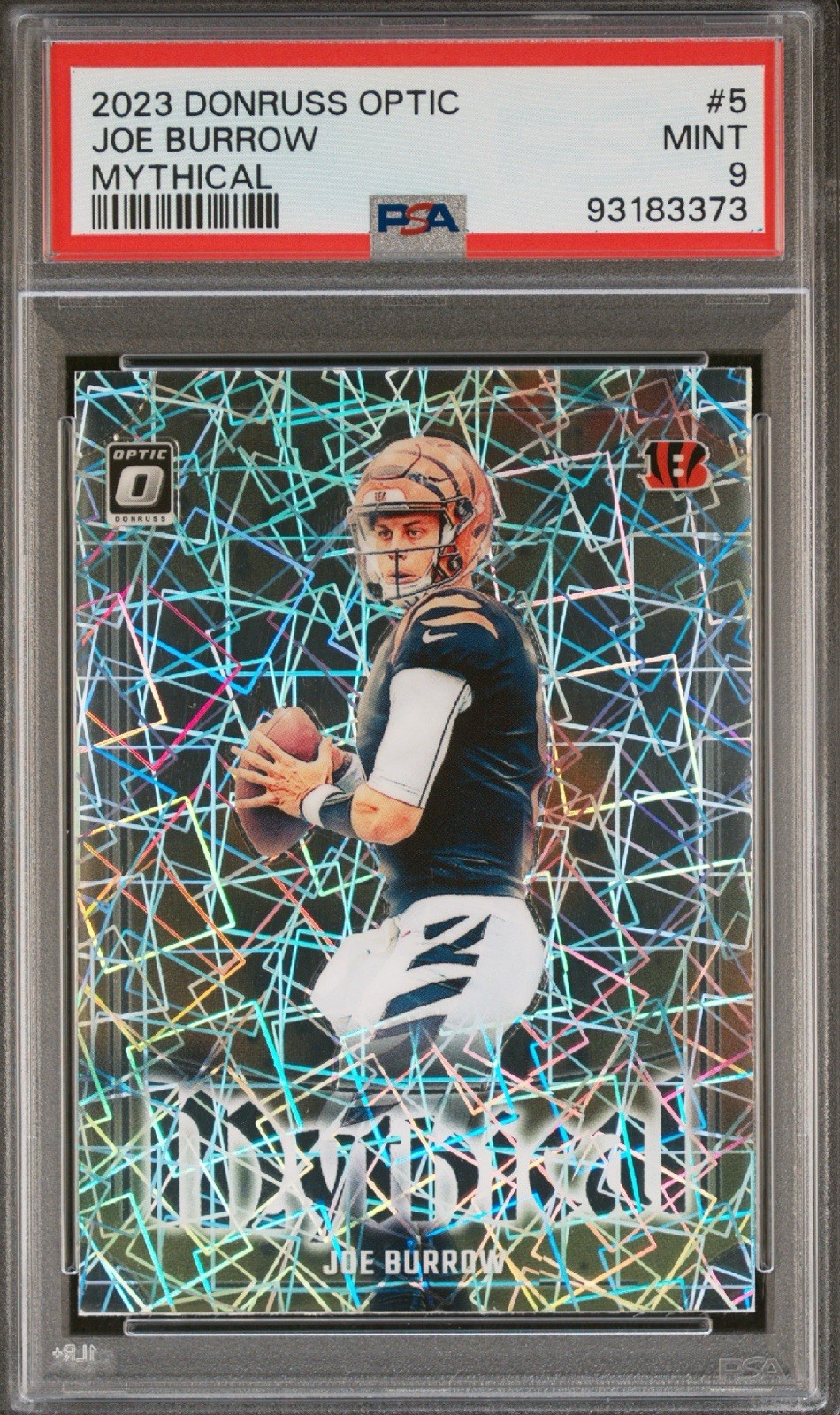 2023 Panini Donruss Optic Joe Burrow Mythical PSA 9 SP #5