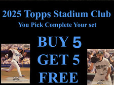 2025 Topps Stadium Club Baseball Singles You Pick Complete Your Set