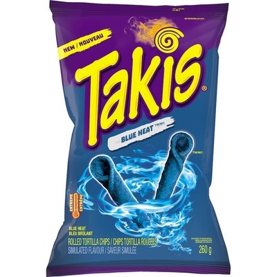4-Pack Takis Rolled Tortilla Chips Blue Heat Extreme