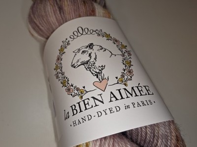 La Bien Aimee Yarn Color: VINTAGE 1 skein Merino Super Sock 