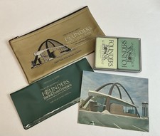 DEFUNCT Founders Bank OKC LOT Playing Cards Postcard Deposit Bag + Oklahoma City