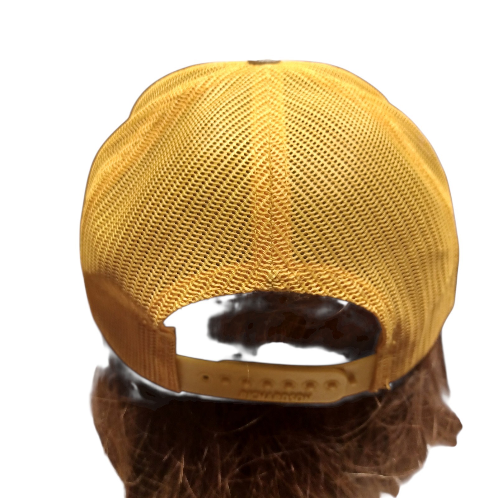 Grey Orange Snapback Leather Patch Mountain Lands… - image 3