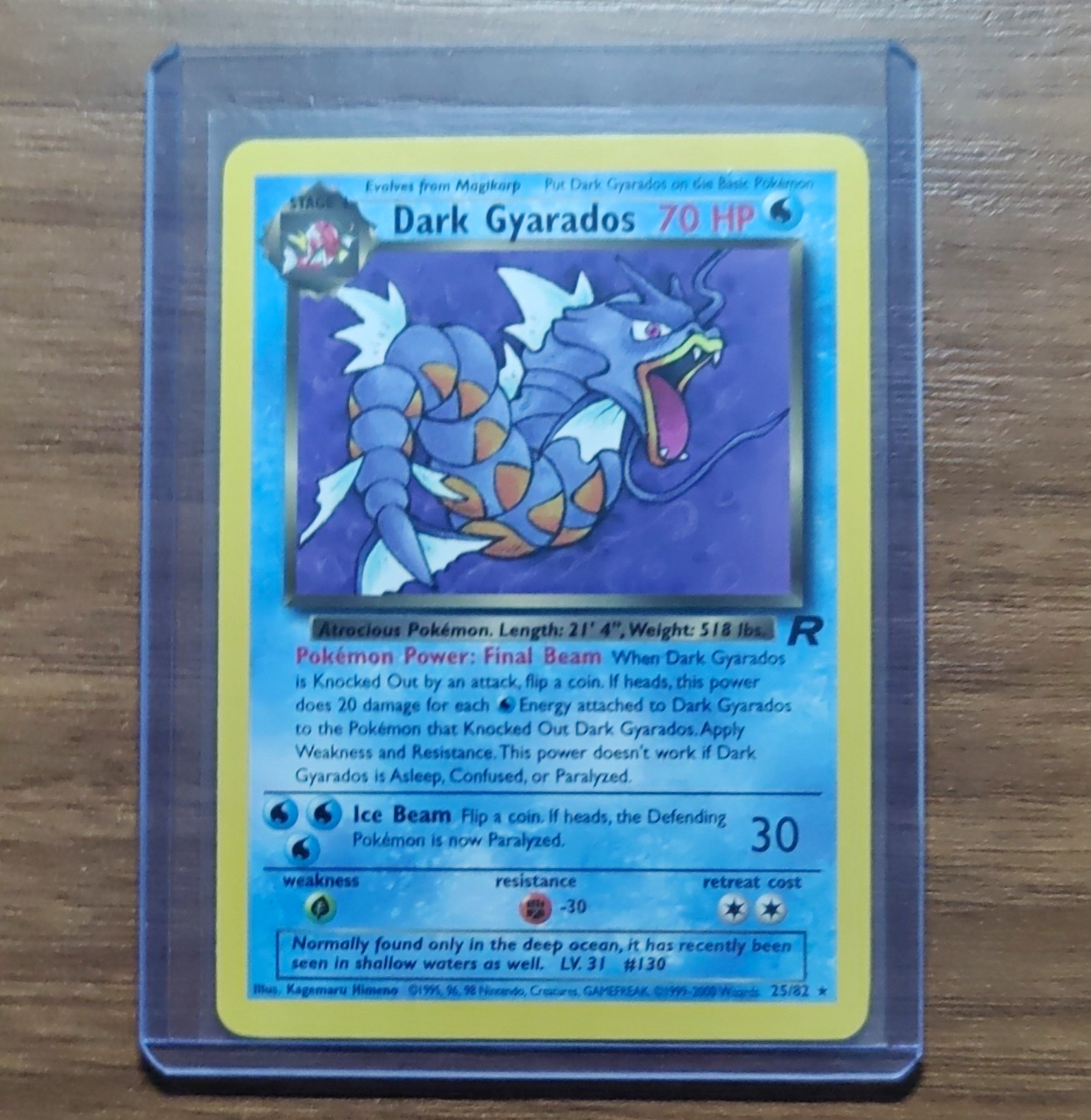 Pokemon TCG Dark Gyarados Team Rocket Rare 25/82 English