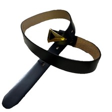 Triangle Buckle Slim Leather