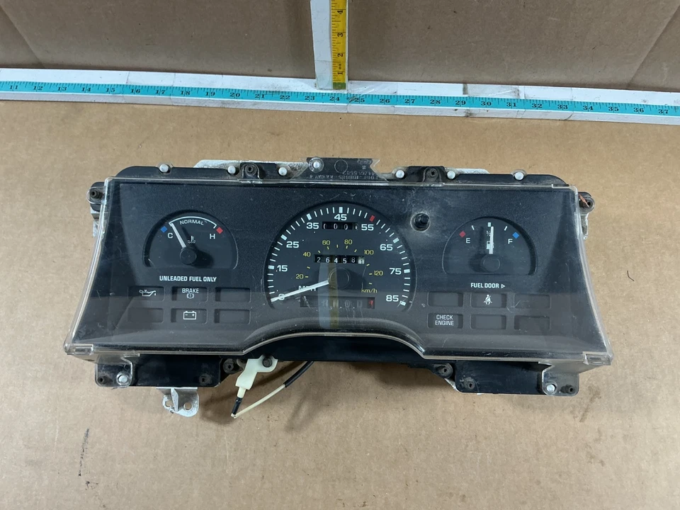Cuadro de instrumentos velocímetro Ford Taurus 1986-1989 26 k millas OEM Foto 2 de 4