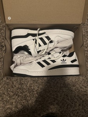 New Adidas Original Forum Low Sneakers White Black Men's Shoes Size 10 New