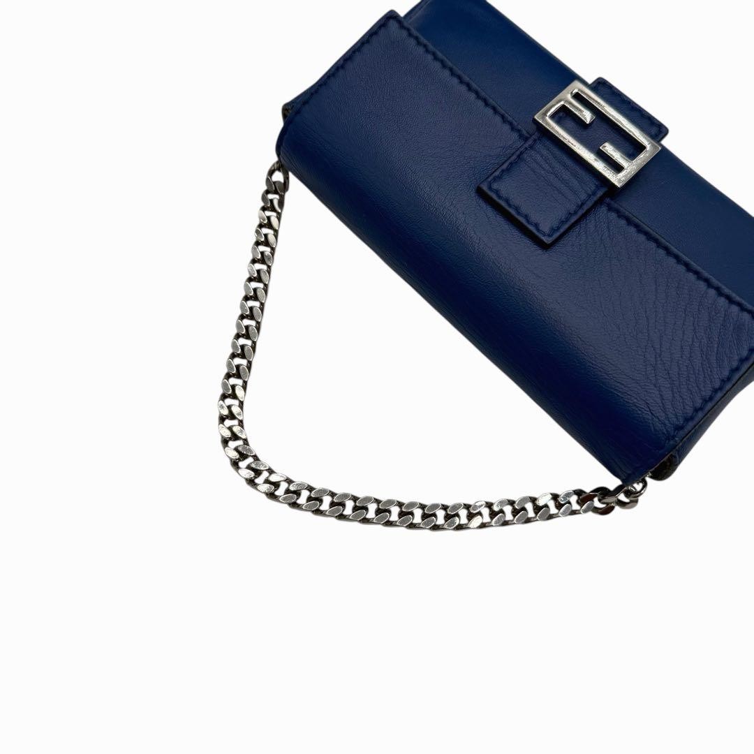 6210 Beautiful Fendi Micro Bucket 2-way Mini Shoulder Bag, Blue thumbnail 8