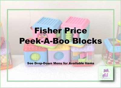 Fisher Price Peek-A-Boo Block Replacement Blocks-Various-Pick!