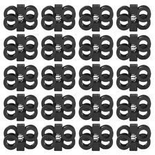 20 Pcs Shoes Lace Buckle Clips for Sneakers Cord Locks Shoelaces