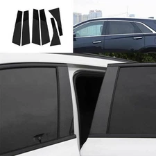 For Cadillac XT5 2017-24 Carbon Fiber Exterior Window BC-Pillar Post Decoration