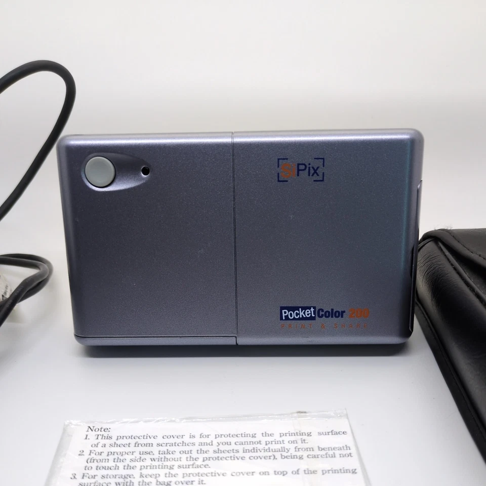 Pocket Color 200 Print and Share SiPix Powers On Untested Mobile Printer As Is - Image 2 of 4