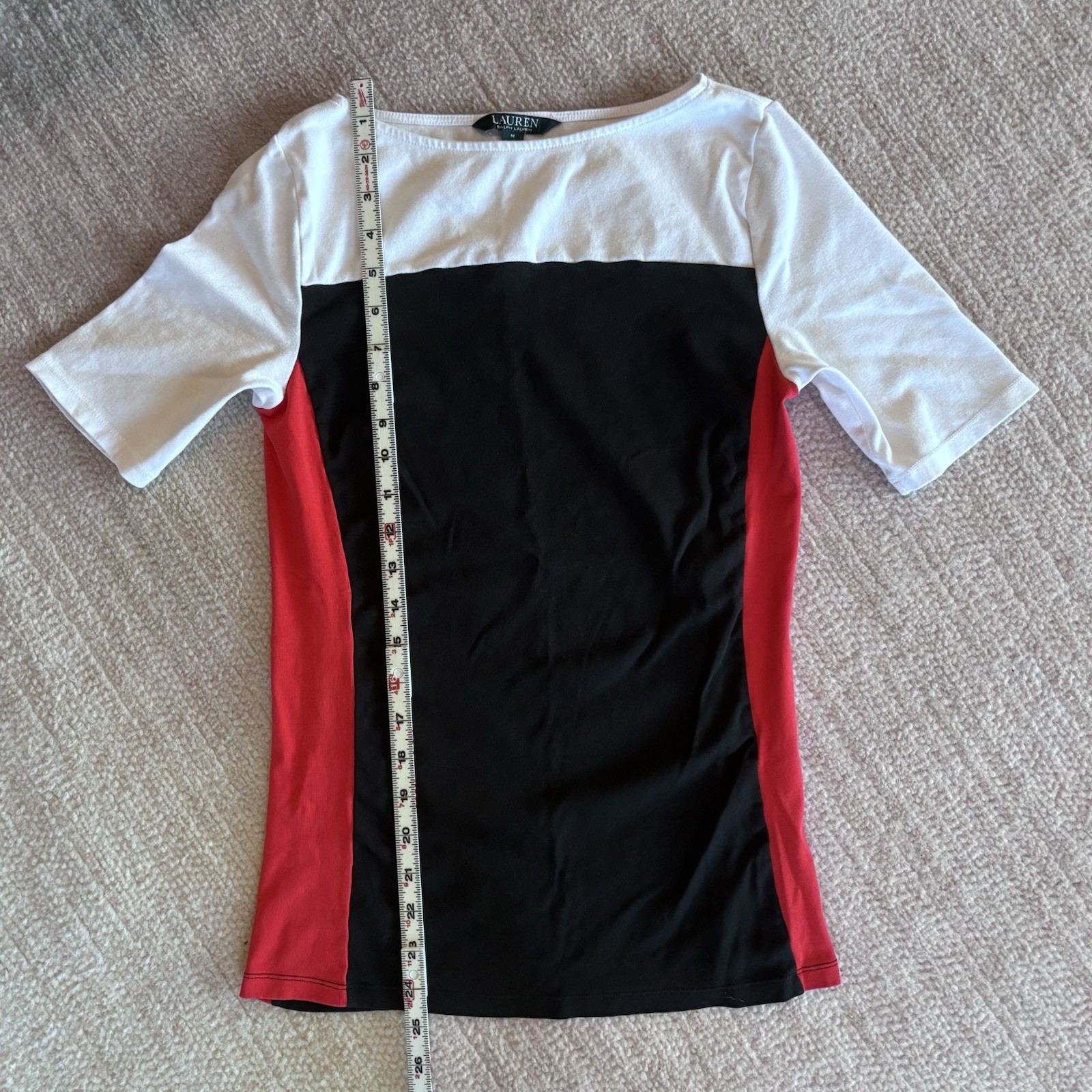 Ralph Lauren Classic Basic Color Block White Blac… - image 6