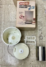Waring Ice Cream Parlor Machine CF520-1 White Vintage Works Tested