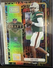 2025 Panini Score - Cam Ward NFL Draft Rookie Gold Zone /50 (Titans)