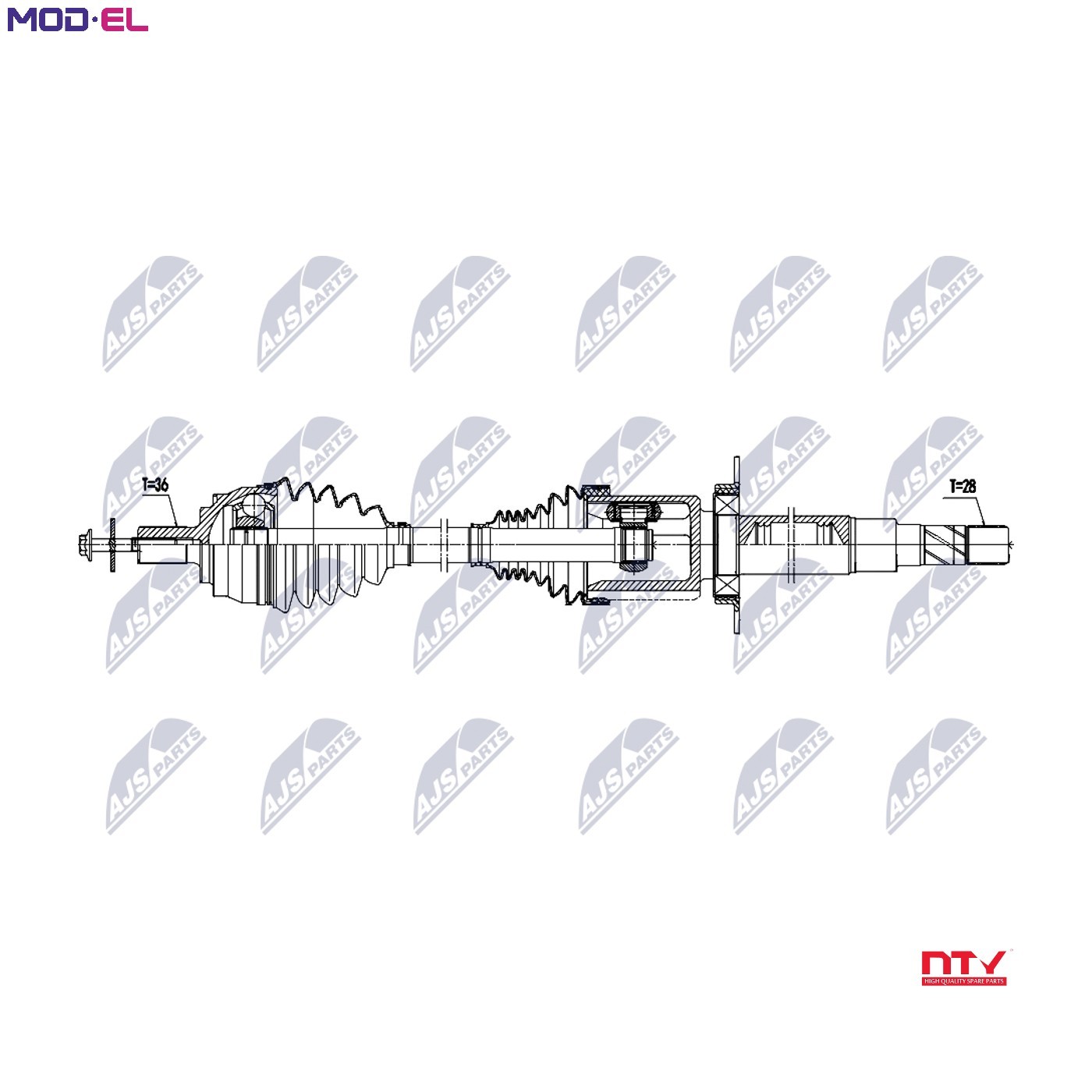Driveshaft For Volvo V40 T2,T3,D2,D3 15- /Front,Right,Mtm M76/ - Image 5