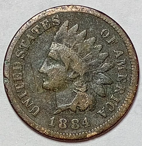 Indian Head Penny Lot of "1" VERY NICE 1884 GOOD OR BETTER°$ FREE SHIPPING $#630