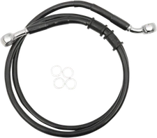 Drag Specialties 1741-5393 Extended Stainless Steel Front Brake Line Kit 43-1...