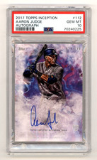 Aaron Judge 2017 Topps Inception 112 Rookie Signed Auto RC #/199 PSA 10 Yankees