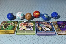 Mixed Lot of 6 Bakugan Battle Brawlers Action Figures Toys Spinmasters