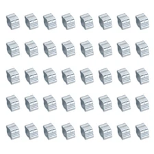 40 Pcs 5-7mm Double Ear Hose Clamp Galvanized Steel O Clip Crimp Ring