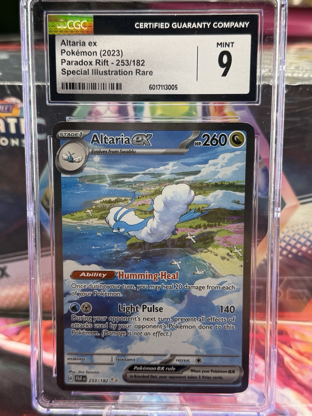 CGC 9 Altaria ex 253/182 Paradox Rift Special Illustration Rare Pokemon Card