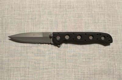 CRKT M16-13Z AUS-4 Serrated Spear Point Skeletonized GFN Bead Blast Pocket Knife