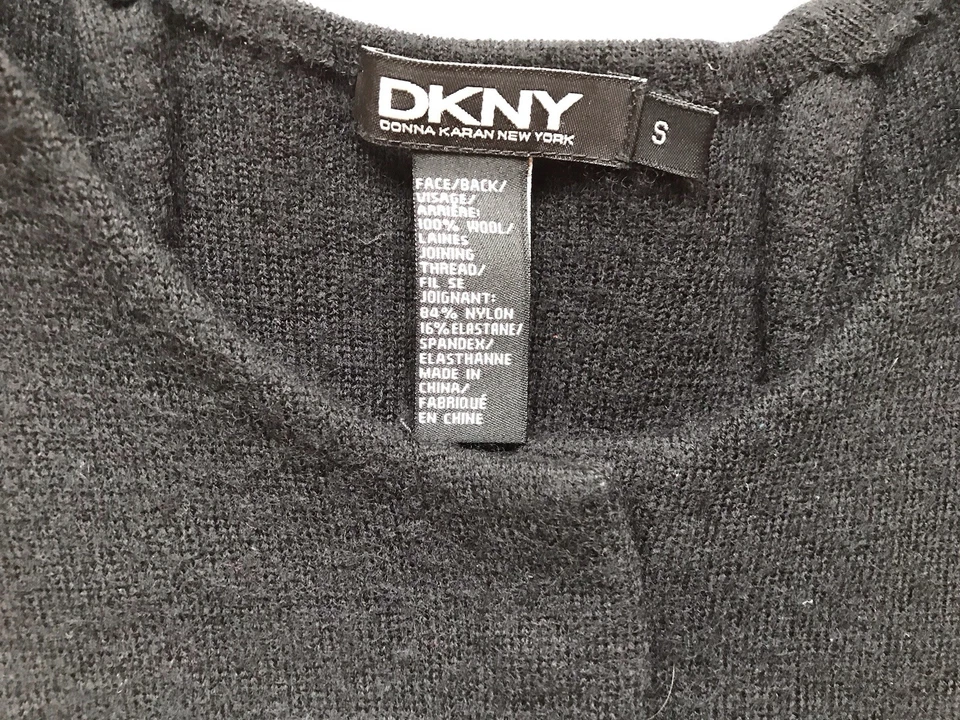 Vintage DKNY Babydoll Wool Sweater Y2K Size S Whimsigoth Grunge Fairy Cozy - Image 4 of 4