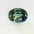 0.66ct Oval 5.8x4.5 mm Deep Green-Blue Rare Natural Australian Parti Sapphire