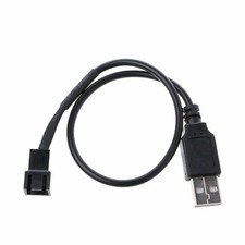 USB To 3-Pin or 4-Pin PWM Connector Adapter Cable 5V PC Computer Fan 1 Meter