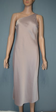 ANTHROPOLOGIE BHLDN US 2 One Shoulder Mauve Satin Dress