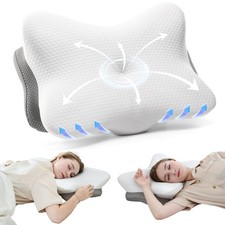 Memory Foam Pillows, Cervical Pillow for Neck and Shoulder Pain Relief, Ergon...