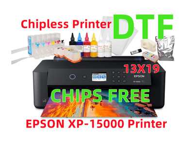 Wide Format XP-15000 chipless DTF Printer Bundle, DTF package kits, Dtf Printing