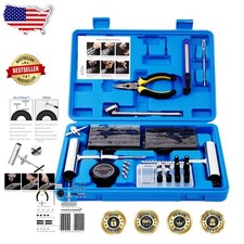 Heavy Duty Tire Repair Kit 68pc Professional Steel Plugs for Cars Trucks RVs