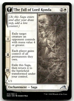 The Fall of Lord Konda Kamigawa Neon Dynasty MTG NM