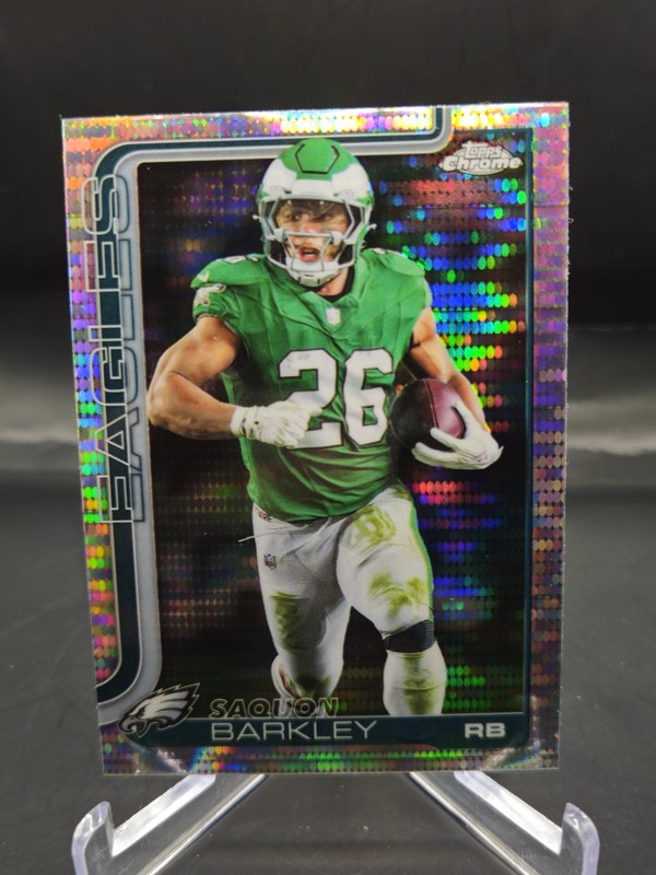 2025 Topps Chrome - Saquon Barkley #248 Pulsar Refractor