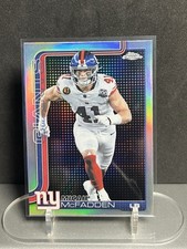 2025 Topps Chrome Micah McFadden Lightboard Refractor SSP New York Giants