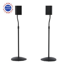Speaker Stands Pair Height Adjustable for Satellite & Bookshelf Speakers up