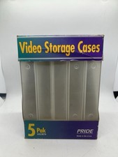 VHS Clear Protective Case 5 Pack / Vintage