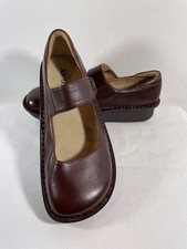 Alegria PALOMA Brown Leather Rocker Bottom Mary Janes Size 9 US/40EU