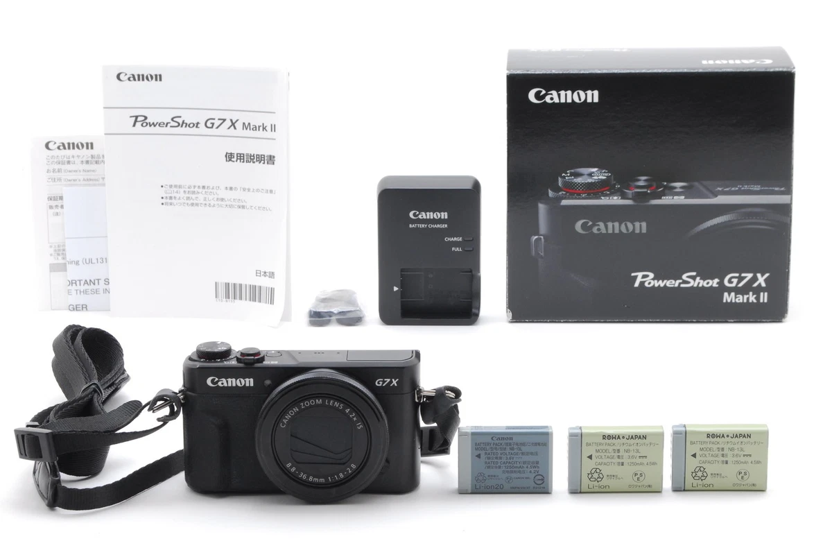 R*n様 PowerShot G7 X Mark II 動作良好 予備バッテリS Mint] Canon