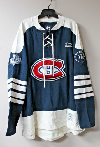 New NHL Montreal Canadiens Lacer jersey style mid weight cotton sweater men's XL
