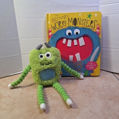 Make Believe Ideas The Very Hungry Worry Monsters Green Monster Plush And Book