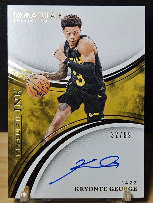 2024 Keyonte George Panini Immaculate Collection On Card Auto /99 SSP Ink