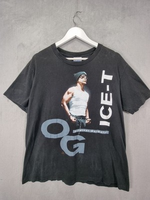 Ice-T OG Original Gangster T-Shirt Hanes Tag L schwarz 90s Vintage Rap Tee