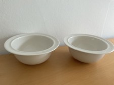Set of 2 Alessi Ettore Sottsass La Bella Tavola small deep cereal bowl 17.5 cm