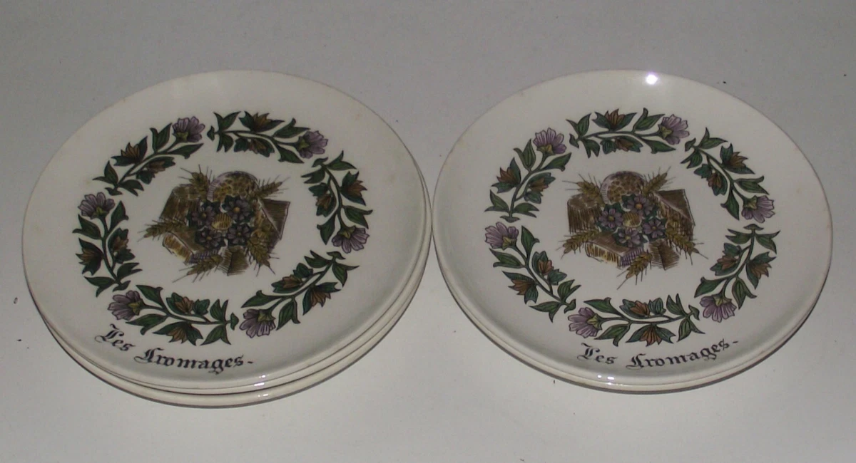 Lot D’assiettes à Fromage Gien – Porcelaine De France – Savoyarde – Ø 18,5 Cm