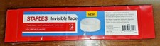 New Staples Brand Invisible Tape Rolls 3/4" x 1296" 12 boxes  quantity 