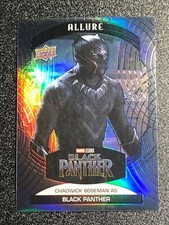 2022 UD Marvel Allure #67 🔥 CHADWICK BOSEMAN BLACK PANTHER BLACK RAINBOW 🔥